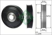 Schaeffler INA 544011010 Riemenscheibe, Kurbelwelle