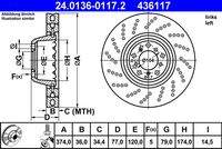 ATE 24013601172 Bremsscheibe