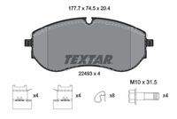 TEXTAR 2249301 Bremsbelagsatz, Scheibenbremse