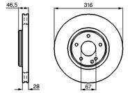 BOSCH 0986478625 Bremsscheibe