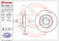 BREMBO 08728811 Bremsscheibe