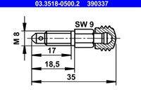ATE 03351805002 Entlüfterschraube/-ventil