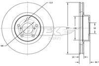 TOMEX Brakes TX7151 Bremsscheibe