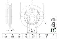 BOSCH 0986479G84 Bremsscheibe