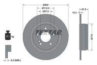 TEXTAR 92163303 Bremsscheibe