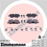 ZIMMERMANN 241921752 Bremsbelagsatz, Scheibenbremse