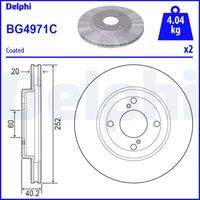 DELPHI BG4971C Bremsscheibe