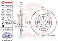 BREMBO 09D62511 Bremsscheibe