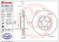 BREMBO 09593411 Bremsscheibe
