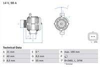 BOSCH 0986042770 Generator