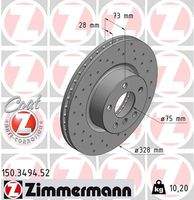 ZIMMERMANN 150349452 Bremsscheibe