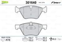 VALEO 301640 Bremsbelagsatz, Scheibenbremse