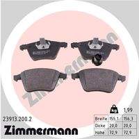ZIMMERMANN 239132002 Bremsbelagsatz, Scheibenbremse
