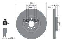 TEXTAR 92306405 Bremsscheibe
