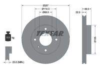 TEXTAR 92056300 Bremsscheibe