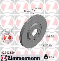 ZIMMERMANN 180302320 Bremsscheibe