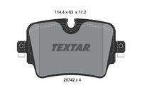 TEXTAR 2574201 Bremsbelagsatz, Scheibenbremse