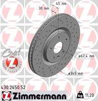 ZIMMERMANN 430265052 Bremsscheibe