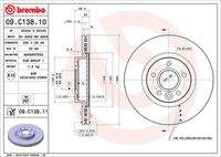 BREMBO 09C13811 Bremsscheibe