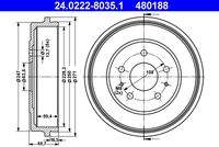 ATE 24022280351 Bremstrommel