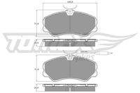 TOMEX Brakes TX1124 Bremsbelagsatz, Scheibenbremse