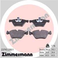 ZIMMERMANN 237932001 Bremsbelagsatz, Scheibenbremse