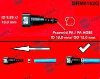 Dr.Motor Automotive DRM0162Q Schlauchverbinder, Kraftstoffschlauch