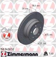 ZIMMERMANN 150345052 Bremsscheibe