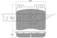 TOMEX Brakes TX1274 Bremsbelagsatz, Scheibenbremse