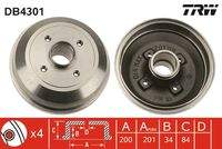 TRW DB4301 Bremstrommel