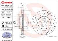 BREMBO 09890421 Bremsscheibe