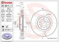 BREMBO 09861411 Bremsscheibe