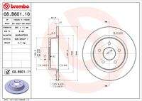 BREMBO 08B60111 Bremsscheibe