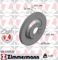 ZIMMERMANN 100330920 Bremsscheibe