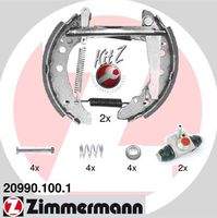 ZIMMERMANN 209901001 Bremsbackensatz