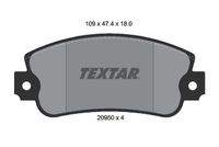 TEXTAR 2095005 Bremsbelagsatz, Scheibenbremse