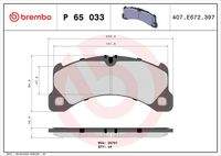 BREMBO P65033 Bremsbelagsatz, Scheibenbremse