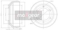 MAXGEAR 192304 Bremstrommel