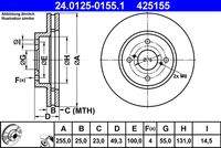 ATE 24012501551 Bremsscheibe