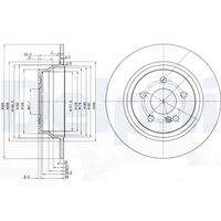 DELPHI BG3757 Bremsscheibe