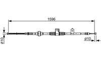 BOSCH 1987482520 Seilzug, Feststellbremse