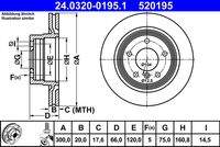 ATE 24032001951 Bremsscheibe