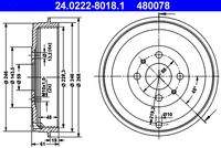 ATE 24022280181 Bremstrommel