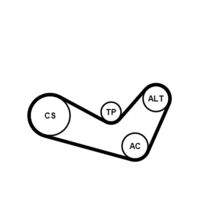 CONTINENTAL CTAM 6PK1080K1 Keilrippenriemensatz