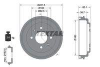 TEXTAR 94037600 Bremstrommel