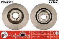 TRW DF4757S Bremsscheibe