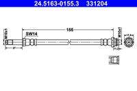 ATE 24516301553 Bremsschlauch