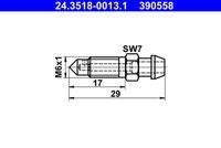 ATE 24351800131 Entlüfterschraube/-ventil