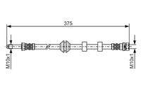 BOSCH 1987476626 Bremsschlauch