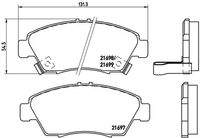 BREMBO P28024 Bremsbelagsatz, Scheibenbremse